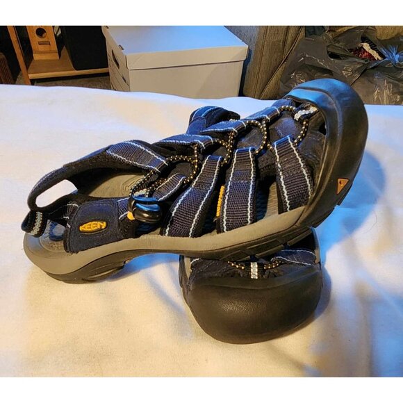 Keen Mens Waterproof Sport Sandals Size 9 Navy/Gray Rubber Sole Outdoor Hiking S - Picture 4 of 4